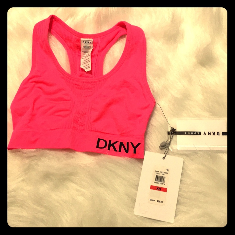 DKNY Sport sports bra neon pink extra small